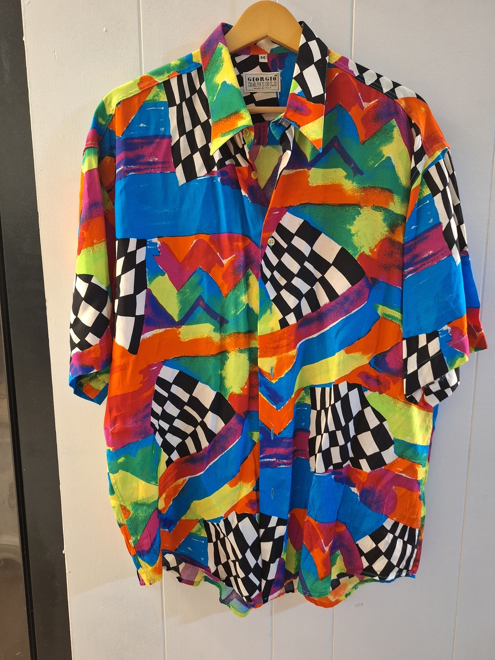 Giorgio Milano Multicolor Abstract Print Short-Sleeve Shirt